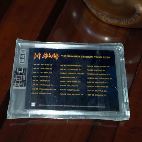 GAS Def Leppard 2024 Summer Stadium Tour Trading Card VIP Exclusive MINT Sealed